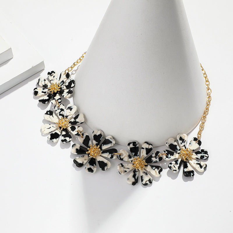 Flower Acetic Handmade Women'S Necklace