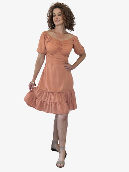 Peach Mini Dress