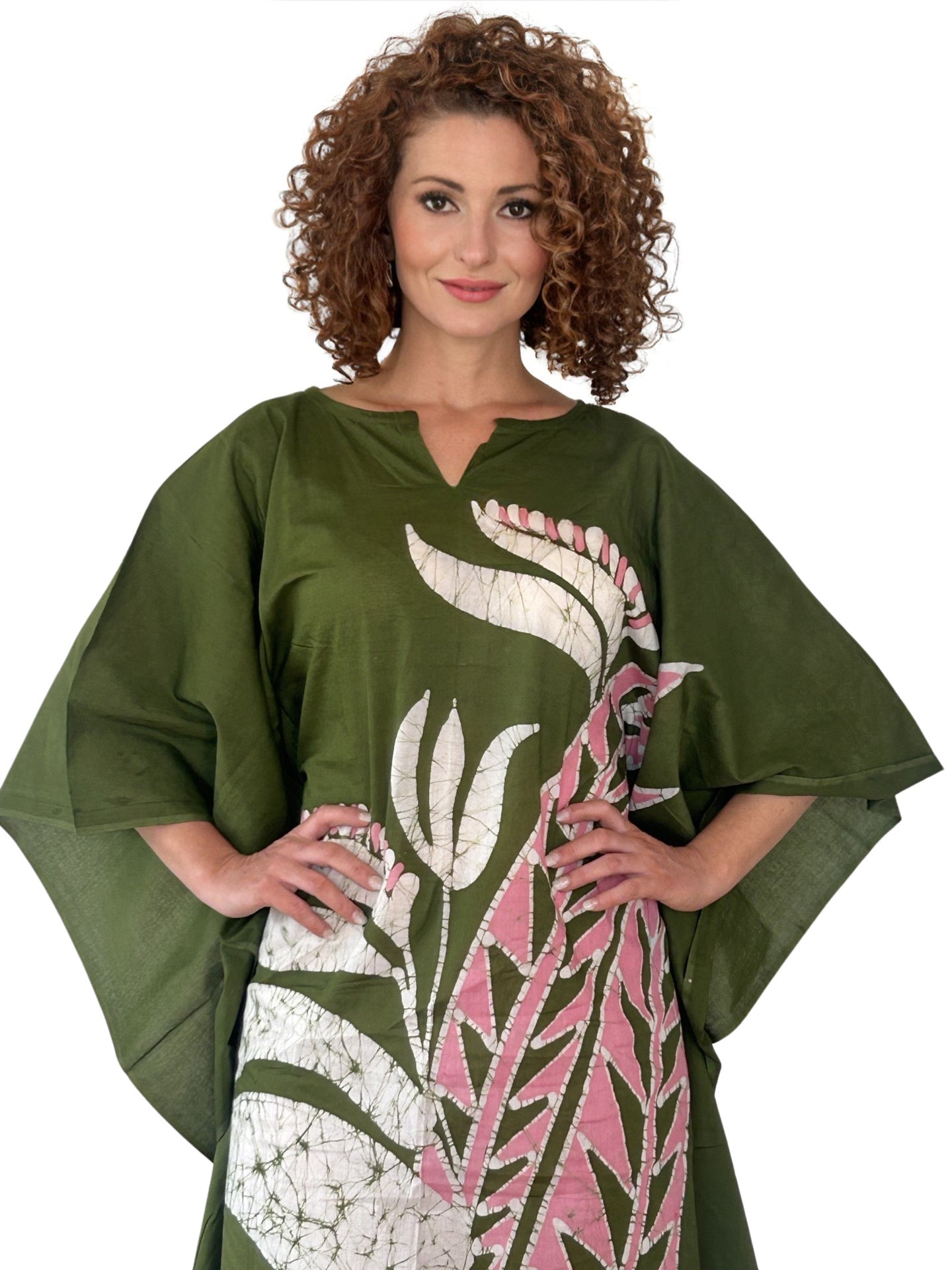 Green Batik Dress