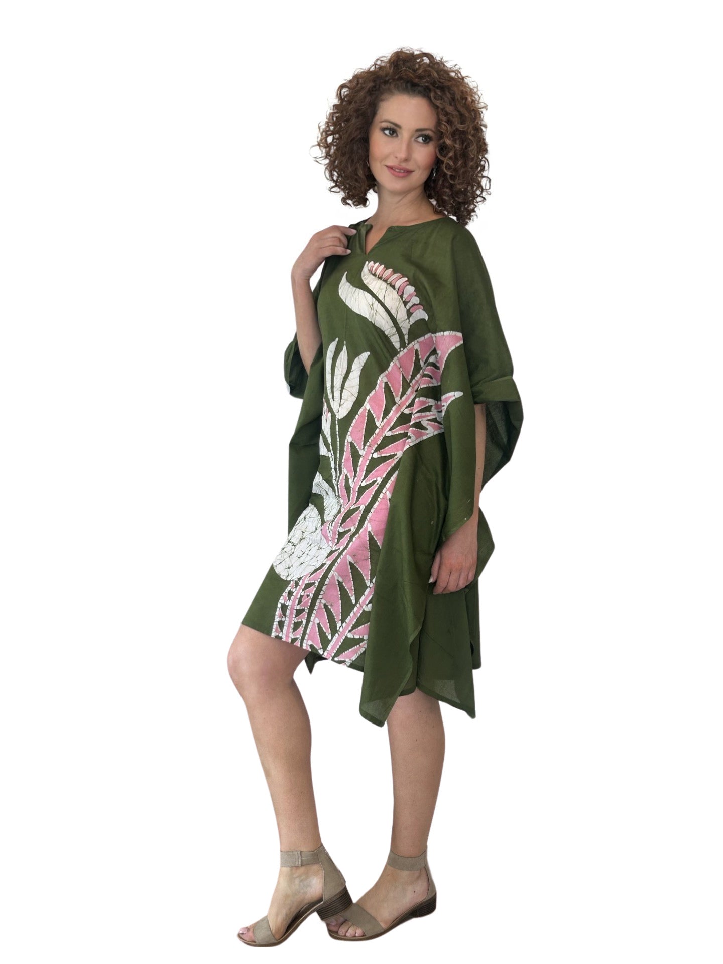 Green Batik Dress