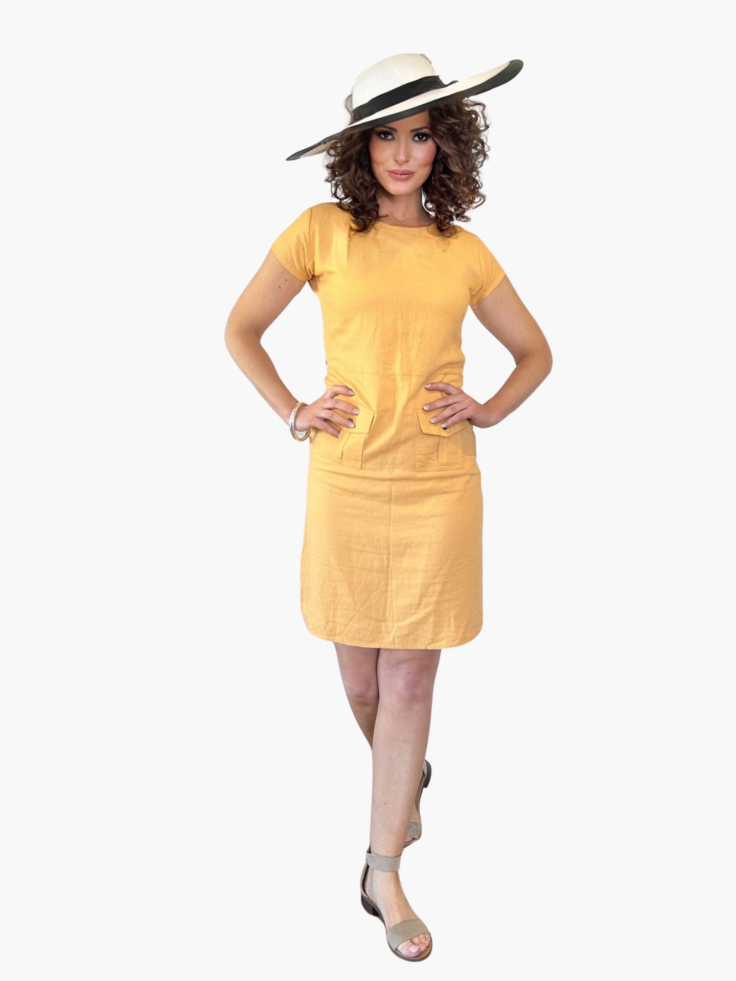 Tumeric Mini fitted dress