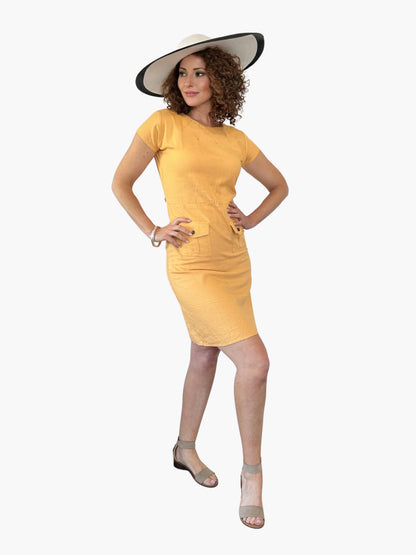 Tumeric Mini fitted dress