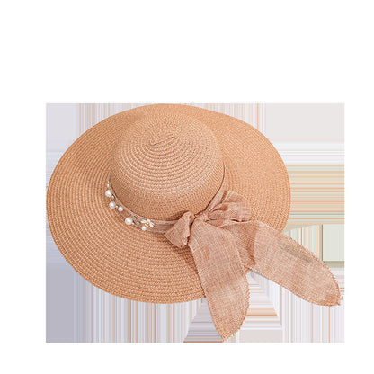 Flower Hemp Strap Straw Hat