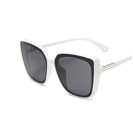 White - Classic Retro Square Glasses