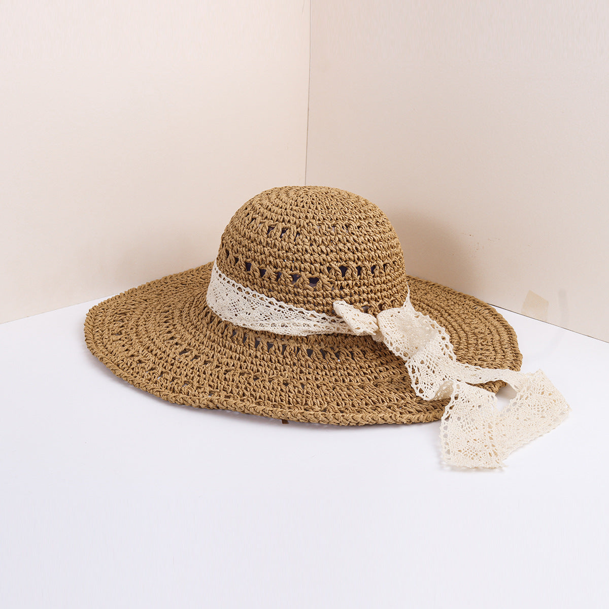 Lace Handmade Sun Protection Straw Hat