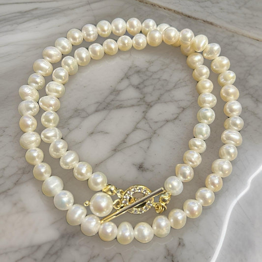 Two-Layer-Pearl-Bracelet