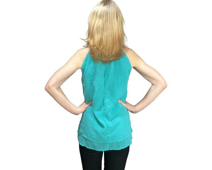 Blue Sleeveless Top